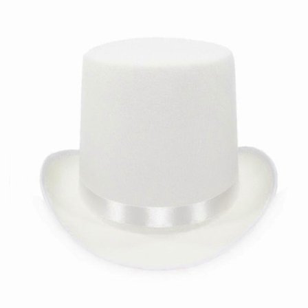 Bristol Novelty Unisex Høj Hat i Uld-Look Hvid