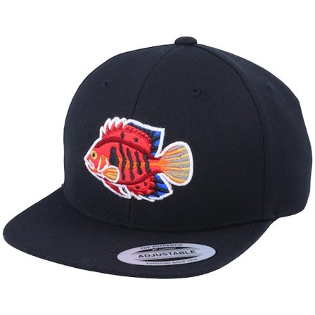Kiddo Cap - Preto snapback Boné - Kids Flame Angel Fish Black Snapback @ Hatstore