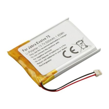 Akku Jabra Evolve 75: Li-Polymeeri 3.7V 500mAh 1.85Wh