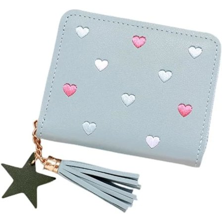 Flickor Møntpung Pung Sød Hjerteformet Pung med Lynlåslomme + Metal Dame Kortpung til Børn Piger Teenagere Julegave Fødselsdagsgave...