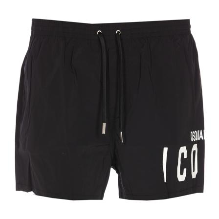 Dsquared2 Beachwear Sort, Herre Badeshorts, Størrelse: XL