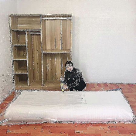 Madrass Vakuumposer For Flytting - Madrass Oppbevaringspose - Plassbesparende Vakuum Oppbevaringsposer For Ekstra Stor Madrass Laget Av Kraftig Lateks