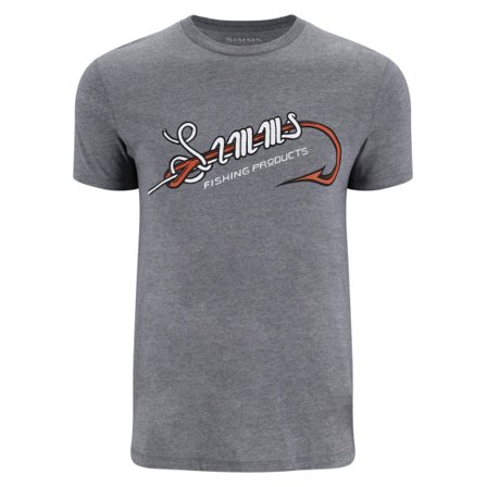Simms Hook & Loop T-Shirt Athletic Heather - M