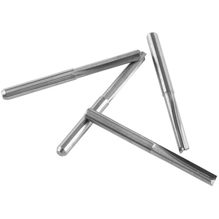 10 st 3,175 mm ändfräs CNC-fräsverktyg Dubbla raka spår 22 mm 44 mm