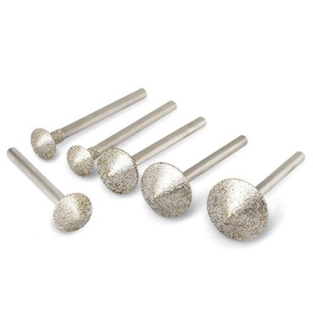 6 STK Diamond Burr Sett Diamond Cutting Burrs Diamantsliping
