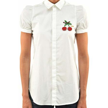 Dsquared2 - Skjortor - Vit - Dam - Storlek: M, Dam, Storlek: M