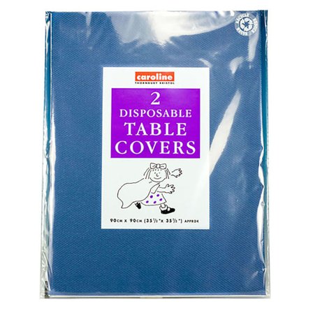 Caroline Fyrkantiga Bordsdukar i Papper (2-pack) One Size Mörkblå