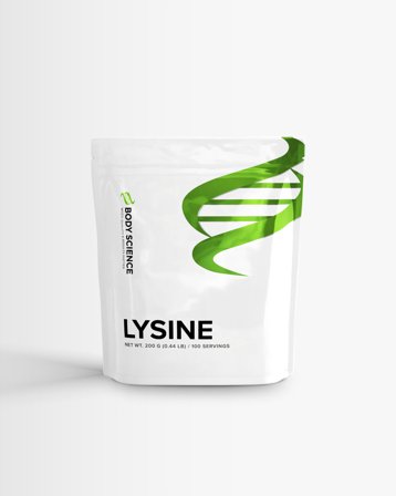 3 x Body Science Lysine, 200 gram – Aminosyre