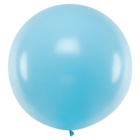 Kæmpestor Latexballon Pastel Blå