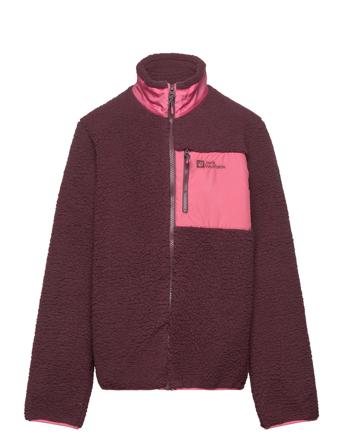 Ice Curl Jacket K Burgundy Jack Wolfskin