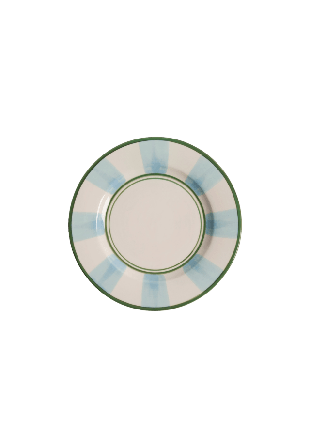 Pick A Poppy Circus Assiett - 22 Cm Glas & porslin Blå