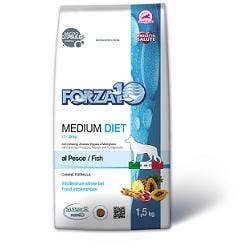 Forza10 Medium Diet Crocchette Al Pesce Cani Adulti Taglia Media