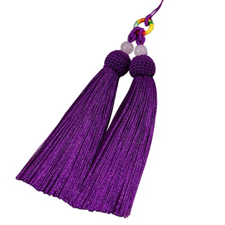 Dobbelt kvast vedhæng Polyester Letvægtsdesign Silke Frynser til Nøgler Tasker Tilbehør Smykkefremstillingsartikler