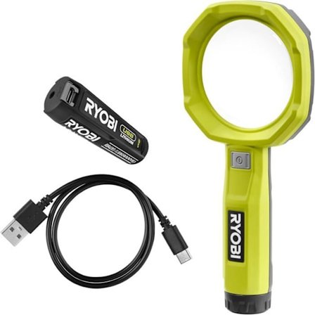 Upplyst förstoringslampa RYOBI RML4-120G 4V USB Lithium - 60/200 Lumen, Förstoring x3