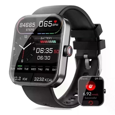 Ikke-invasiv glukoseovervågning - Kontinuerlig sundhedsovervågning af glukoseniveauer, puls og aktiviteter