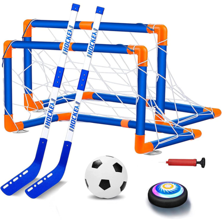 Hover Soccer Ball Toy Set, Simulera Fotbollsleksaker 7 Stycken,