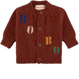 Kids - Bobo Choses Bobo Branded Knit Cardigan Brown 12-18 Months - Jumpers and knitwear - 12-18 months - Brown