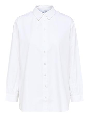 Slfreka Ls Shirt W White Selected Femme