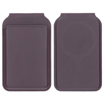 Hinge holder card bag dark purple