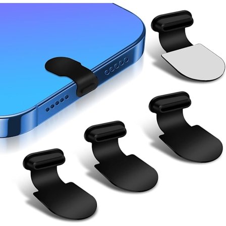 4-pack Silikondammskydd med Avtagbart Lim, Kompatibla med