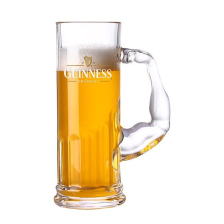 Guinness Irish Stout håndverksølkrus, tykk 610ml, muskuløs muskelkrus for menn