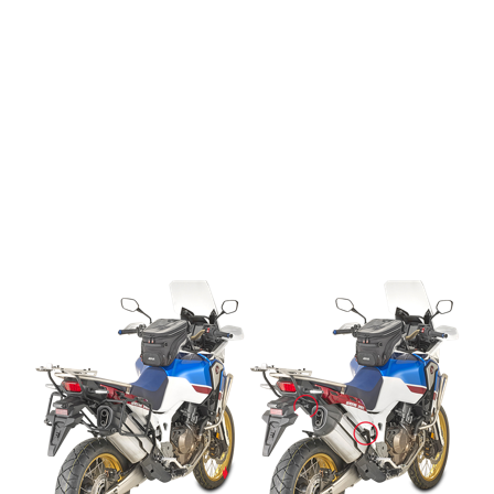 Givi Monokey/Retro Fit Rapid Release Side Case Mount - Honda CRF 1000 L Africa Twin 2016-2019