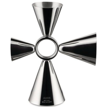 Alessi Tending Box Quadri Jigger, ruostumaton teräs