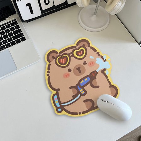 Halkfri Musmatta Capybara Dator Tangentbord Halkfri Skrivbordsunderlägg