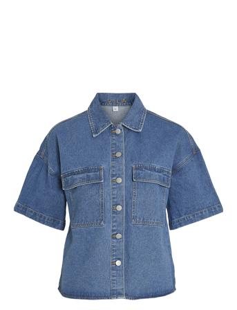 Vimaya 2/4 Denim Shirt #2 /1 Vila Blue