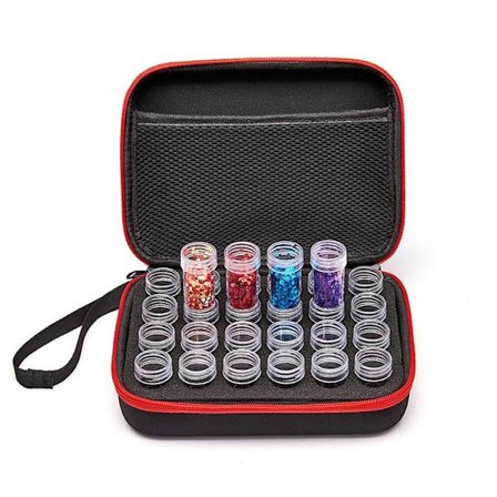 Pearl Storage 24-compartment for Diamond Painting - Diamond Painting Black