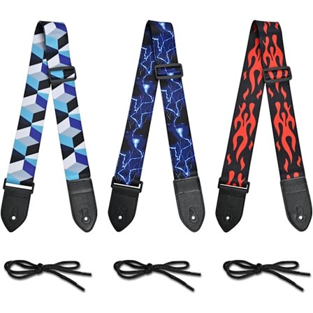 Guitarremme - Justerbar rem til akustisk og elektrisk bas
