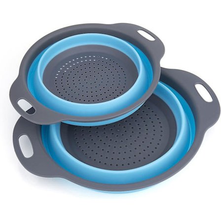 Sammenklappelig si, 2 stk. sammenklappelig si silikone sammenklappelig