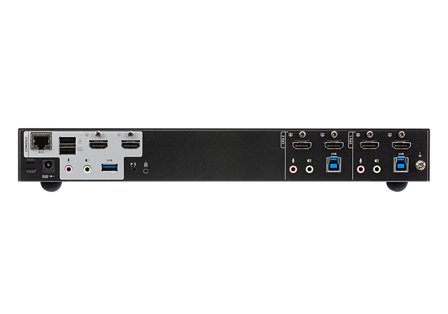 ATEN N CS1842 2-Port USB 3.0 4K HDMI Dual Display KVMP Switch - KVM / audio / USB switch - 2 x KVM / audio / USB - 1 local user - desktop - for