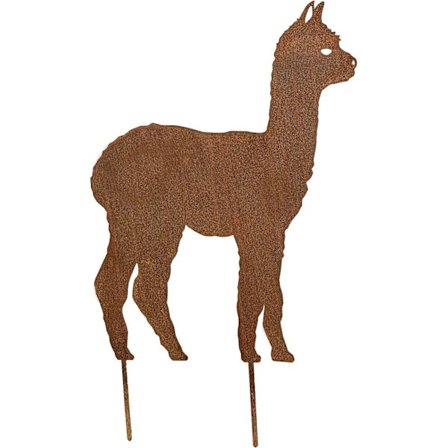 (36x29x0,1cm) Udendørs Have Vejrhane - Rustent Metal Havedekoration