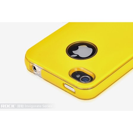 Rock Invigorate skal till Apple iPhone 4/4S (Gul)