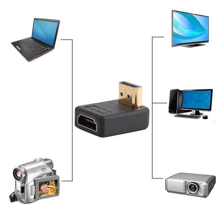 90 Graders HDMI Hunn- til Hunn-adapterkonverter