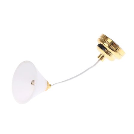 Miniature Dukkehus Loftslampe Hvid Lysestage Lysekrone til 1:12 Skala