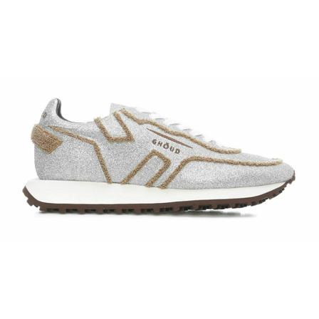 Ghoud, Rush Low Glitter Sneakers Grijs, Dames, Maat:40 EU