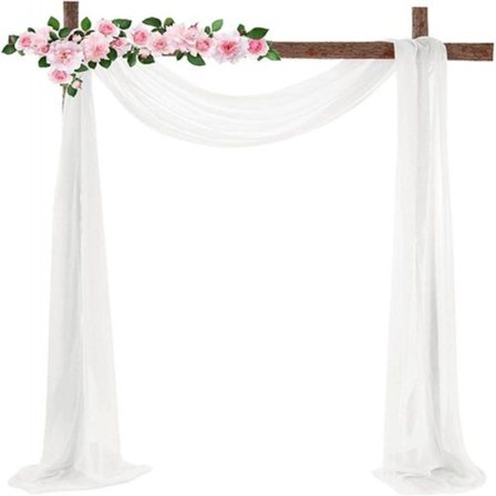 Frihand dekoration, transparent voile gardin, färdig gardin,