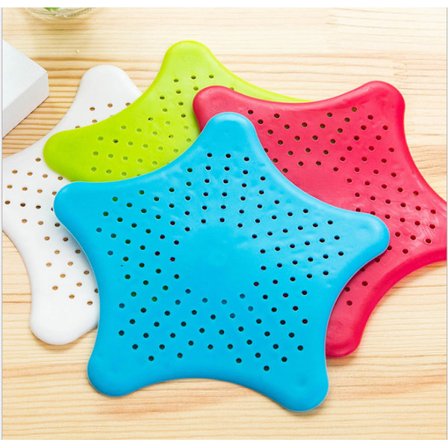 5 st silikonavloppsskydd/filter för handfat, badkar, duschar