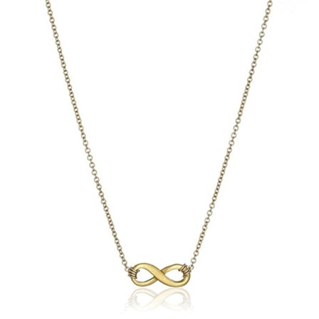 Mode Enkelt Infinity Symbol Halsband Dam Guld Krage Dam Uttalande Smycken Alla Hjärtans Dag Present