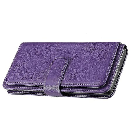 Yhteensopiva Mi 10 Lite -kotelon kanssa Retro Nahkalompakko Käännettävä Magneettikansi 10 Korttipaikalla - Violetti