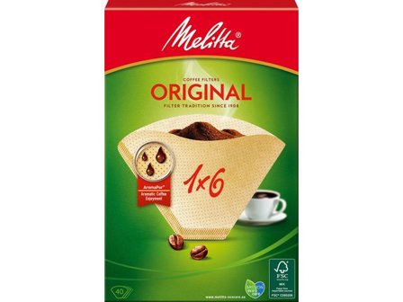 MELITTA Kaffefilter 1x6 oblekta 40/fp - Lyreco - Kök och servering - Kaffe och te - Kaffefilter