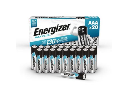 ENERGIZER Batteri Max Plus AAA 20/fp - Lyreco - Kontorsmaskiner - Batterier - AAA