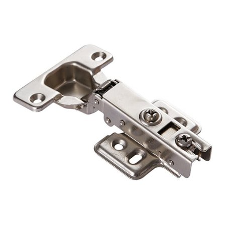 Soft Close Skapdørhengsler 8 stk 110 Grader Stål Kjøkkenskap Skapdørhengsel Sakte Lukking Clip-On Liten Plate 35mm for Kjøkkenskap Wa