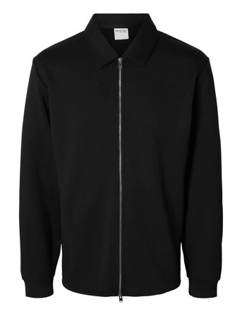 Slhemanuel Soft Full Zip Sweat Noos Black Selected