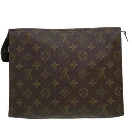 Louis Vuitton Vintage, Pre-owned Canvas pouches Bruin, Dames, Maat:ONE Size,leer
