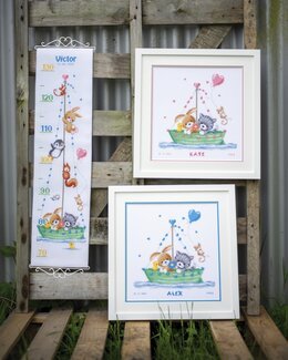 Broderikit Doptavla Ut på äventyr