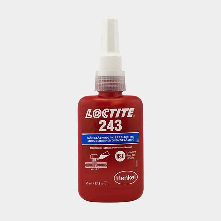 Travamento de rosca / vedação de rosca de média resistência Loctite 243, 50 ml