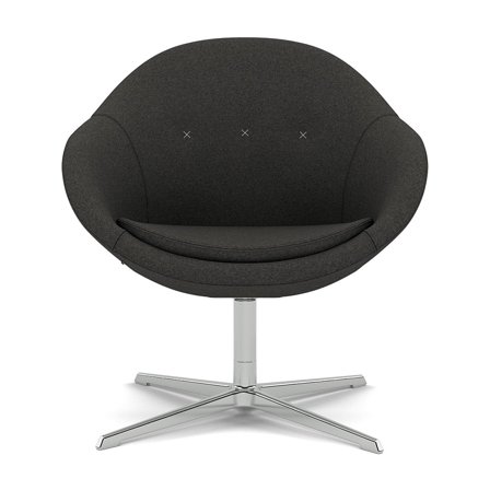 Varier Furniture Kokon Club - Grey Wool - Chrome base